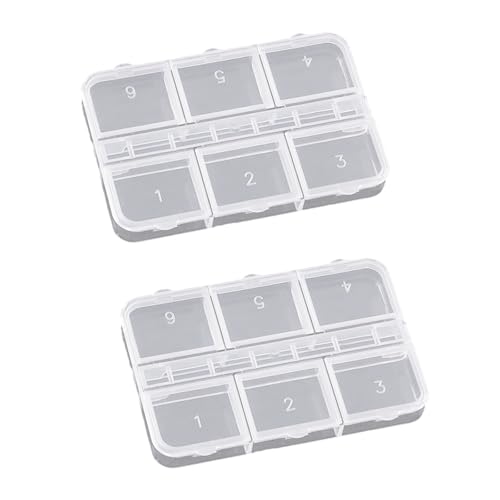 Multipurpose Clear Storage Case 6 Fächer Für Nägel Art Accessoires Bürovorräte Robustes Design Plastiknagelzubehör Aufbewahrungsbox Aufbewahrungsbox Multipurpose Clear Storage Case 6 Fächer Für Nägel Art Accessoires Bürovorräte Robustes Design Plastiknagelzubehör Aufbewahrungsbox Aufbewahrungsbox von HDOYTXXM