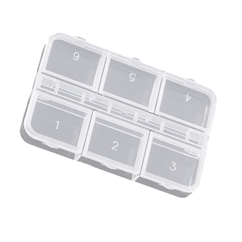 Multipurpose Clear Storage Case 6 Fächer Für Nägel Art Accessoires Bürovorräte Robustes Design Plastiknagelzubehör Aufbewahrungsbox Aufbewahrungsbox Multipurpose Clear Storage Case 6 Fächer Für Nägel Art Accessoires Bürovorräte Robustes Design Plastiknagelzubehör Aufbewahrungsbox Aufbewahrungsbox von HDOYTXXM