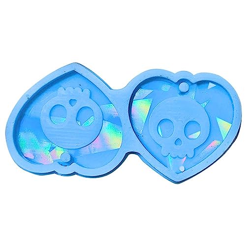 Schädel Herzform Silikonschmuck Anhänger Harzform Funkelnde Herzform Epoxidform Ohrring Charme Form Schädel Herzform Silikonschmuck Anhänger Harzform Funkelnde Herzform Epoxidform Ohrring Charme Form von HDOYTXXM