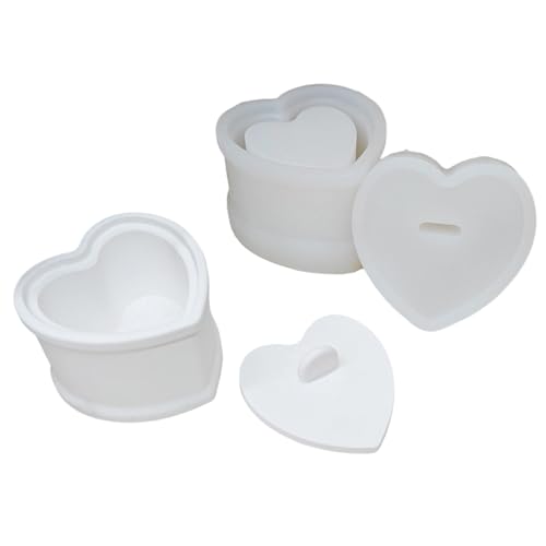 Silikon Herzförmige Lagerung Jar Form Kerze Becher Herstellung Form Epoxidharz Stiftbehälter Formen Mit Deckeldekoration Silikonformen Für Kerzenhalter Silikon Herzförmige Lagerung Jar Form Kerze Becher Herstellung Form Epoxidharz Stiftbehälter Formen Mit Deckeldekoration Silikonformen Für Kerzenhalter von HDOYTXXM