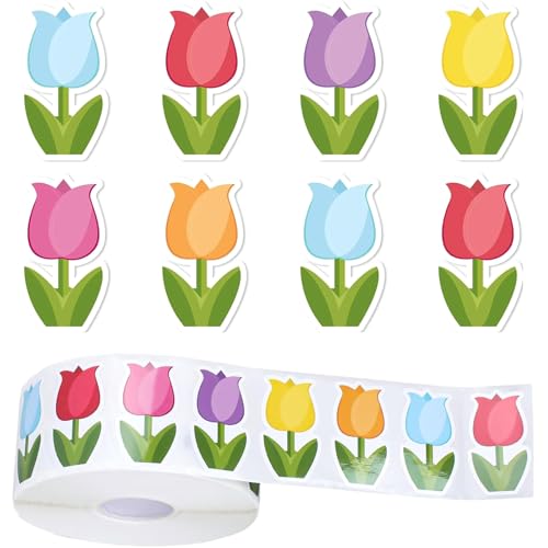 Tulips Aufkleber Blumen Aufkleber Sammelalbum Aufkleber Aufkleber Aufkleber Geschenkaufkleber Dekorative Label Aufkleber Für Mädchen Kinder von HDOYTXXM