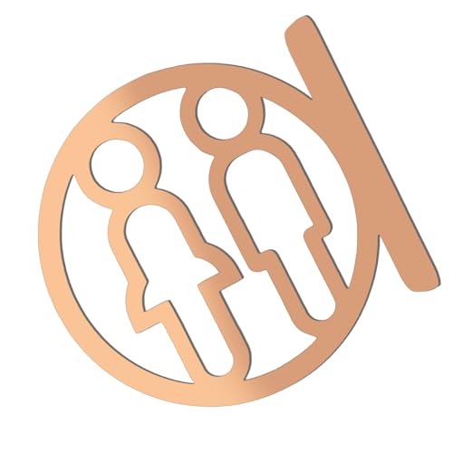 Zeitgenössische Toilettenidentifikation Identifikator Toilettenschild Badezimmer Wandmarker Waschraum Männliche Weibchen Symbol Beschilderung von HDOYTXXM