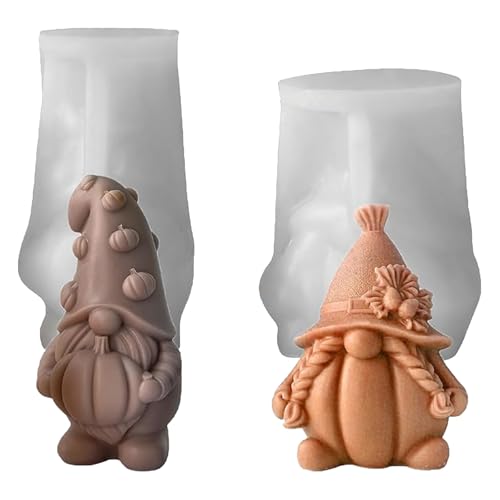 2 STK 3D Wichtel Silikonform Halloween Kerzenform Kürbis Wichtel Silikonformen Gießformen Gnome Silikon Kerzen Gießform, Kerzenformen Zum Gießen Wichtel Für DIY 2 STK 3D Wichtel Silikonform Halloween Kerzenform Kürbis Wichtel Silikonformen Gießformen Gnome Silikon Kerzen Gießform, Kerzenformen Zum Gießen Wichtel Für DIY von HDQQEU