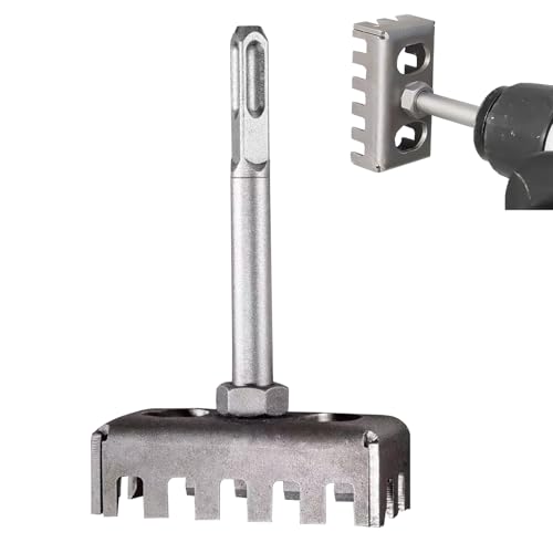 Square Hole Cutter Kompakt Quadratischer Schlitzfräser Vierkantlocher Kreativer Vierkantlochschneider für Elektrokästen, Ziegel, Beton, Zementstein (1 STK) von HDQQEU