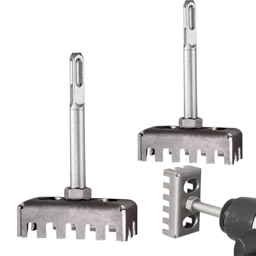 Square Hole Cutter Kompakt Quadratischer Schlitzfräser Vierkantlocher Kreativer Vierkantlochschneider für Elektrokästen, Ziegel, Beton, Zementstein (2 STK) von HDQQEU