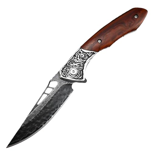 HDRNCH Damast Taschenmesser Scharf Multifunktions Taschenmesser Schnell Das Schneidwerkzeug Öffnen Damaszener-Muster Klappmesser Einhandmesser Outdoor Survival Messer Für Camping HDRNCH Damast Taschenmesser Scharf Multifunktions Taschenmesser Schnell Das Schneidwerkzeug Öffnen Damaszener-Muster Klappmesser Einhandmesser Outdoor Survival Messer Für Camping von HDRNCH