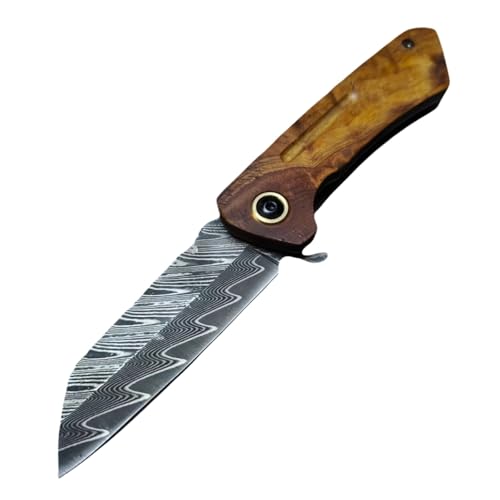 HDRNCH Klappmesser einhandmesser Fleisch essen Messer Damaszener-Muster Outdoor Survival Messer für Camping Outdoor Survival Messer für Camping HDRNCH Klappmesser einhandmesser Fleisch essen Messer Damaszener-Muster Outdoor Survival Messer für Camping Outdoor Survival Messer für Camping von HDRNCH