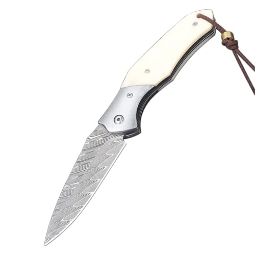 Klappmesser einhandmesser Damaszener-Muster Polyester Handle Multifunktions Taschenmesser Outdoor Survival Messer für Camping Survival Knife Einhandmesser Klappmesser einhandmesser Damaszener-Muster Polyester Handle Multifunktions Taschenmesser Outdoor Survival Messer für Camping Survival Knife Einhandmesser von HDRNCH