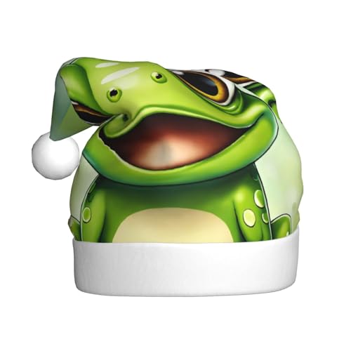 Grüner Frosch, Weihnachtsmütze, Weihnachtsmannmütze, Kostüm, Zubehör für Weihnachten, Neujahr, Urlaub, Party, Kopfbedeckung Grüner Frosch, Weihnachtsmütze, Weihnachtsmannmütze, Kostüm, Zubehör für Weihnachten, Neujahr, Urlaub, Party, Kopfbedeckung von HDSKFNS