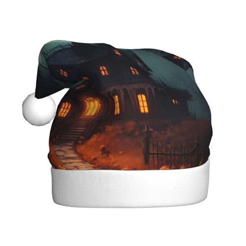 Gruselige Halloween-Weihnachtsmütze, Weihnachtsmannmütze, Kostüm, Zubehör für Weihnachten, Neujahr, Urlaub, Party, Kopfbedeckung Gruselige Halloween-Weihnachtsmütze, Weihnachtsmannmütze, Kostüm, Zubehör für Weihnachten, Neujahr, Urlaub, Party, Kopfbedeckung von HDSKFNS