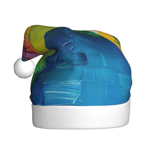Kleine Regenbogen-Weihnachtsmütze, Weihnachtsmannmütze, Kostüm, Zubehör für Weihnachten, Neujahr, Urlaub, Party, Kopfbedeckung Kleine Regenbogen-Weihnachtsmütze, Weihnachtsmannmütze, Kostüm, Zubehör für Weihnachten, Neujahr, Urlaub, Party, Kopfbedeckung von HDSKFNS