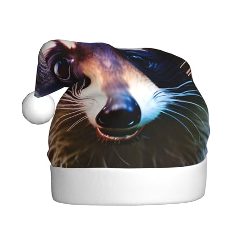 Niedlicher Waschbär 1 Weihnachtsmütze, Weihnachtsmannmütze, Kostüm, Zubehör für Weihnachten, Neujahr, Urlaub, Party, Kopfbedeckung Niedlicher Waschbär 1 Weihnachtsmütze, Weihnachtsmannmütze, Kostüm, Zubehör für Weihnachten, Neujahr, Urlaub, Party, Kopfbedeckung von HDSKFNS