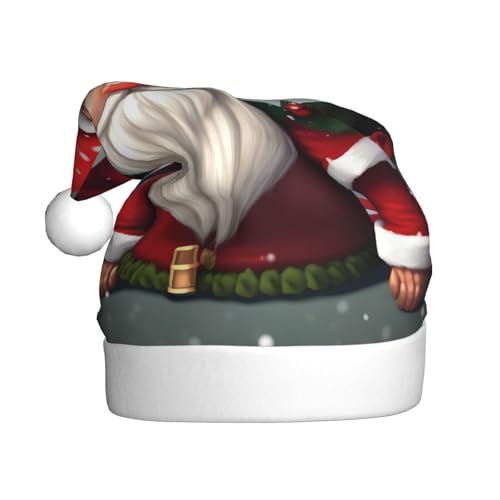 Traditioneller Weihnachtswichtel, Weihnachtsmütze, Weihnachtsmannmütze, Kostüm, Zubehör für Weihnachten, Neujahr, Urlaub, Party, Kopfbedeckung Traditioneller Weihnachtswichtel, Weihnachtsmütze, Weihnachtsmannmütze, Kostüm, Zubehör für Weihnachten, Neujahr, Urlaub, Party, Kopfbedeckung von HDSKFNS