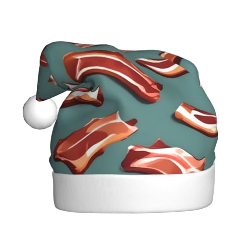 Weihnachtsmütze mit Streifenmuster, Weihnachtsmannmütze, Kostüm, Zubehör für Weihnachten, Neujahr, Urlaub, Party, Kopfbedeckung Weihnachtsmütze mit Streifenmuster, Weihnachtsmannmütze, Kostüm, Zubehör für Weihnachten, Neujahr, Urlaub, Party, Kopfbedeckung von HDSKFNS