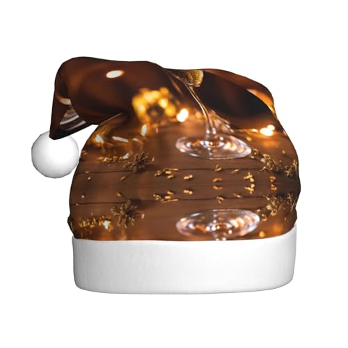 Weinbecher, Weihnachtsmütze, Weihnachtsmannmütze, Kostüm, Zubehör für Weihnachten, Neujahr, Urlaub, Party, Kopfbedeckung Weinbecher, Weihnachtsmütze, Weihnachtsmannmütze, Kostüm, Zubehör für Weihnachten, Neujahr, Urlaub, Party, Kopfbedeckung von HDSKFNS