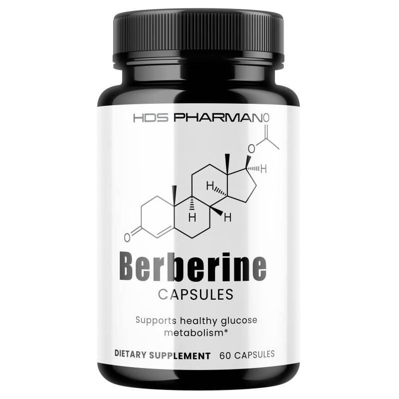 Berberine, Granular L-Leucine, Olive Oil - 60 Capsules 30 Day Supply von WildRootNatural