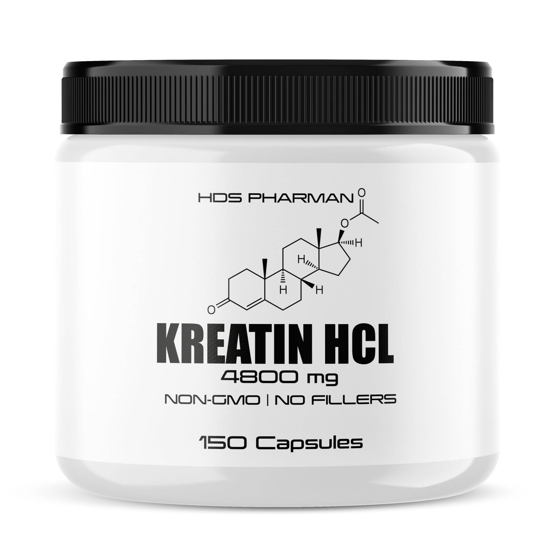 Kreatin Hcl - 150 Kapseln 4800 Mg von WildRootNatural