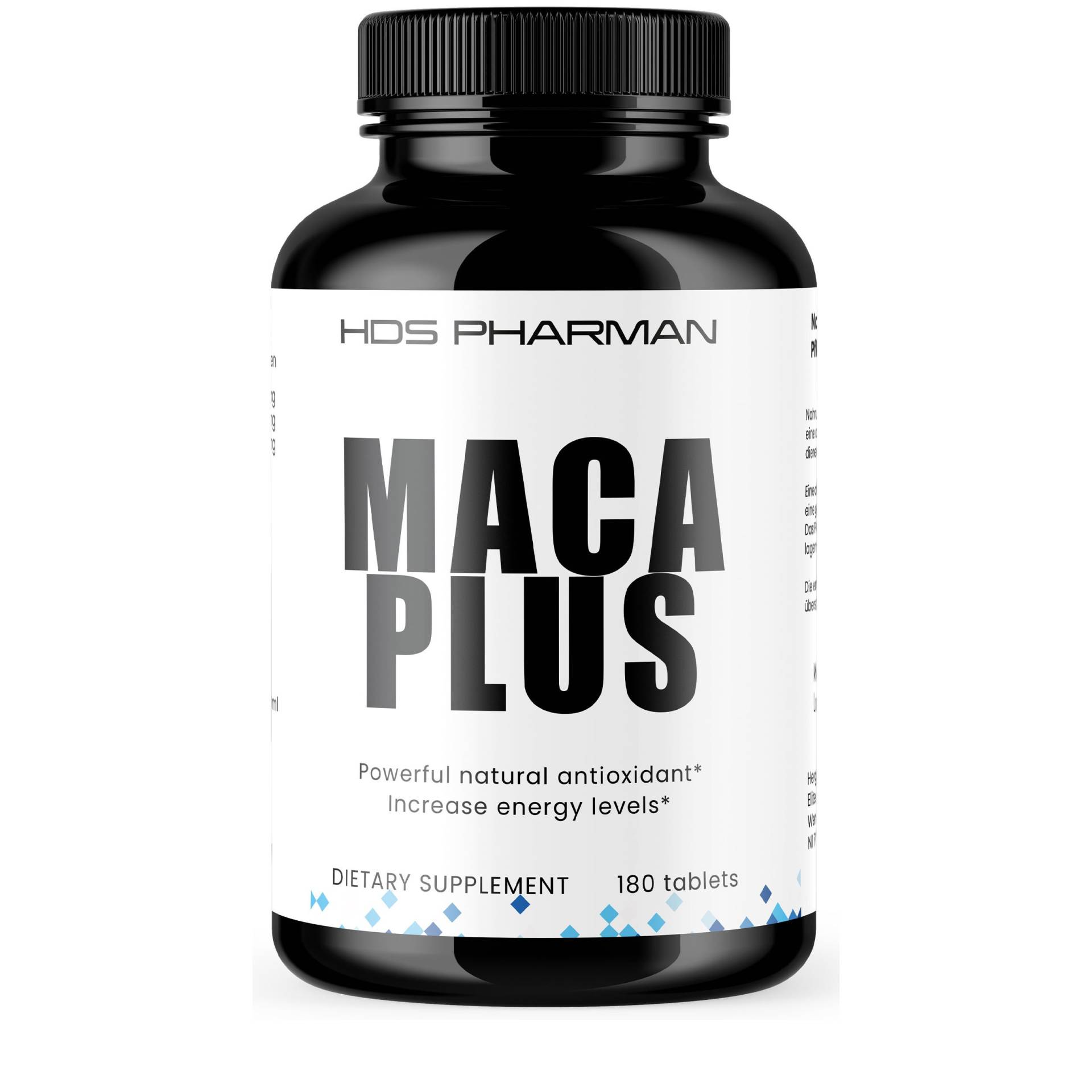 Maca, Gold, Schwarz, Rot - 180 Tabletten Handmade von WildRootNatural