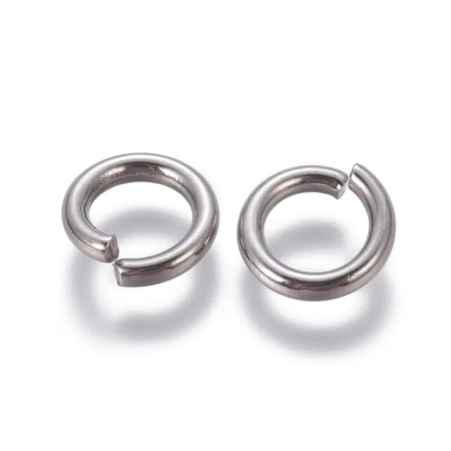 HDSupplies 100 Stück – 304 Edelstahl-Binderinge – 10,5 mm – 12 Gauge (2 mm Dicke) von HDSupplies