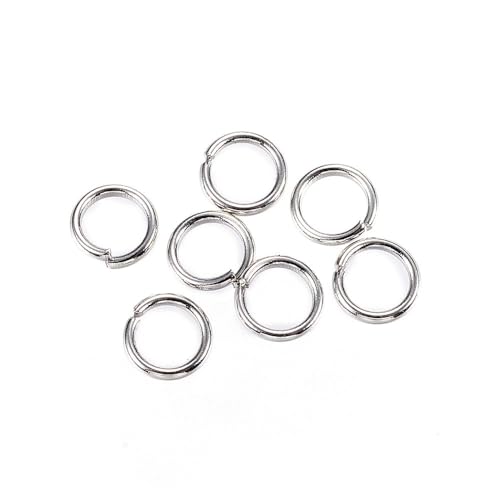 HDSupplies 100 Stück – 304 Edelstahl-Binderinge – 4,5 mm – 21 Gauge (0,7 mm Dicke) von HDSupplies