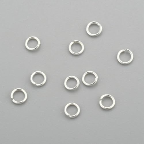 HDSupplies Binderinge aus 304 silberfarbenem Edelstahl, 3,5 mm, 22 Gauge (0,6 mm Dicke), 100 Stück von HDSupplies