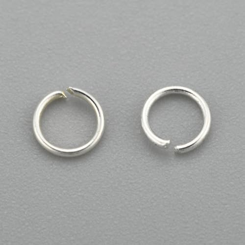 HDSupplies Binderinge aus 304 silberfarbenem Edelstahl, 3,5 mm, 24 Gauge (0,5 mm Dicke), 100 Stück von HDSupplies