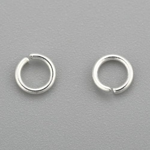 HDSupplies Binderinge aus 304 silberfarbenem Edelstahl, 3 mm, 24 Gauge (0,5 mm Dicke), 100 Stück von HDSupplies