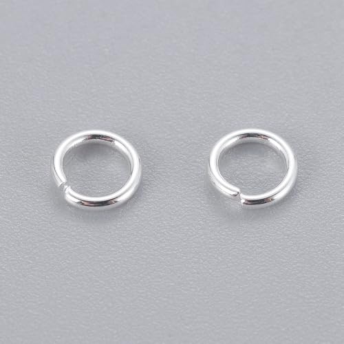 HDSupplies Binderinge aus 304 silberfarbenem Edelstahl, 4 mm, 24 Gauge (0,5 mm Dicke), 100 Stück von HDSupplies