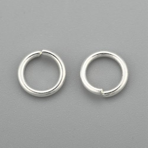 HDSupplies Binderinge aus 304 silberfarbenem Edelstahl, 6,5 mm, 18 Gauge (1 mm Dicke), 100 Stück von HDSupplies