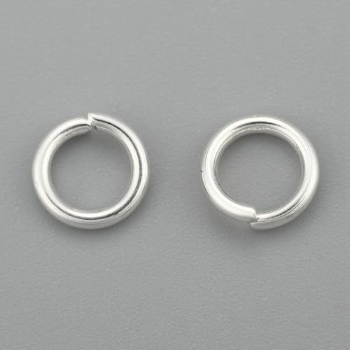 HDSupplies Binderinge aus 304 silberfarbenem Edelstahl, 6 mm, 18 Gauge (1 mm Dicke), 100 Stück von HDSupplies