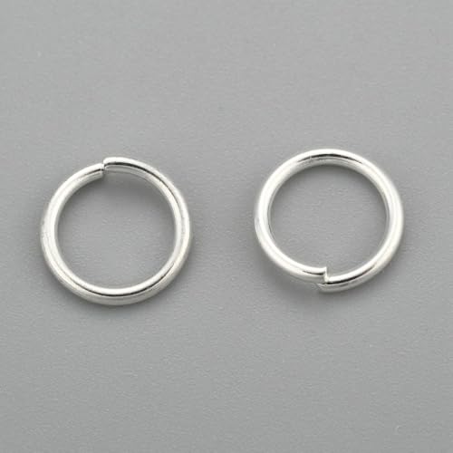 HDSupplies Binderinge aus Edelstahl 304, silberfarben, 8 mm, 18 Gauge (1 mm Dicke), 100 Stück von HDSupplies