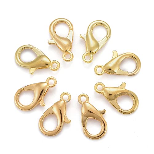 HDSupplies Karabinerverschlüsse, goldfarben, 16 x 8 mm/2 mm Loch, 100 Stück von HDSupplies