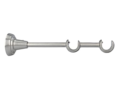 HDTL Zubehör für Gardinenstangen Ø 16mm Edelstahl Optik Ø 16/16mm Wandhalter von HDTL
