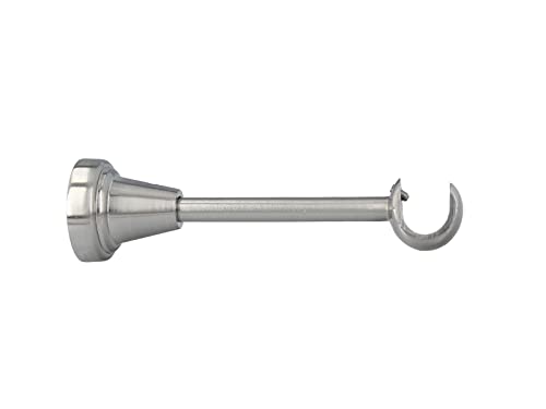 HDTL Zubehör für Gardinenstangen Ø 16mm Edelstahl Optik Ø 16mm Wandhalter von HDTL