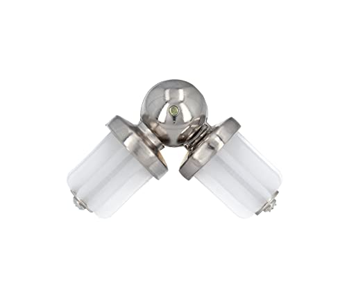 HDTL Zubehör für Gardinenstangen Ø 19mm Edelstahl Optik Ø 19mm Eckverbinder von HDTL