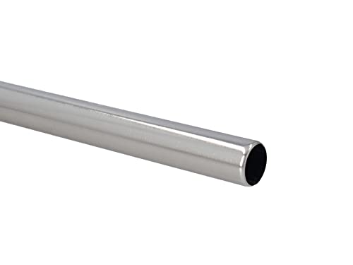 HDTL Zubehör für Gardinenstangen Ø 25mm Edelstahl Optik Ø 25mm Stange 200cm von HDTL