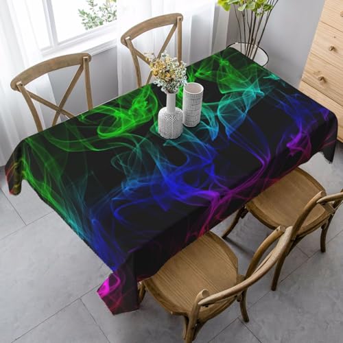 Im Dunkeln leuchtendes Splatter-Neon, Tischdecke, wasserdichte, staubdichte und knitterfreie Tischtuch - 90 x 140 cm Im Dunkeln leuchtendes Splatter-Neon, Tischdecke, wasserdichte, staubdichte und knitterfreie Tischtuch - 90 x 140 cm von HDTVTV