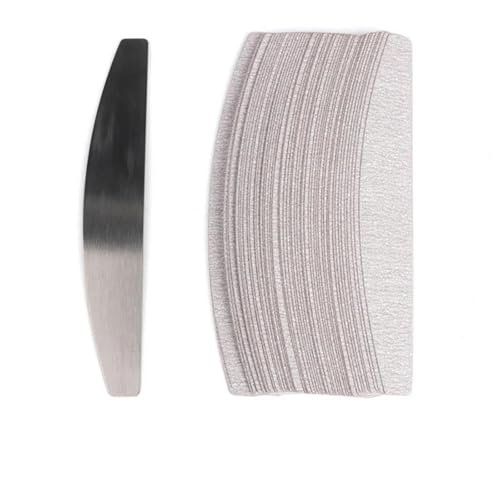 HDUNGM 50 Stück/100 Stück graue abnehmbare Pads mit Metallgriff Ersatz-Schleifpapier-Nagelfeile 100/180 for Maniküre-Schwielenentferner-Puffer HDUNGM 50 Stück/100 Stück graue abnehmbare Pads mit Metallgriff Ersatz-Schleifpapier-Nagelfeile 100/180 for Maniküre-Schwielenentferner-Puffer von HDUNGM