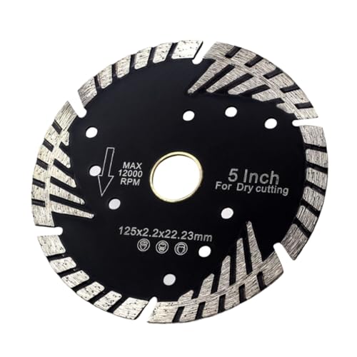 HDUNGM M14 Gewinde 125mm 230mm Diamant Turbo Klinge mit Schräg Schutz zähne Sägeblatt for Granit Marmor Beton Trennscheibe 1PC von HDUNGM