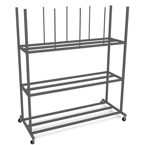 HDYZJQ Lagerregal Kartonlagerregal Mobiler Wagen, Tragbarer Karton-Trennwagen Für Lagerfabriken, Zeichenbretter, Bilderrahmen, Organizer-Ständer(Hold 140-200 Pcs) von HDYZJQ