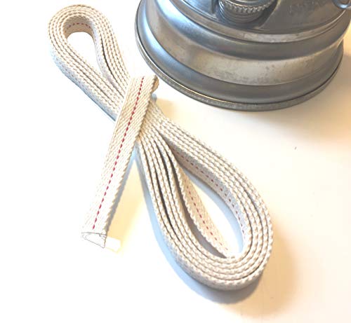 HDmirrorR 1 Meter Docht für Feuerhand Sturmlaterne Laterne 275 + 276, passgenau 12,5 mm breit, ruhige Flamme, Lange Brenndauer, von petroleumlaterne.com