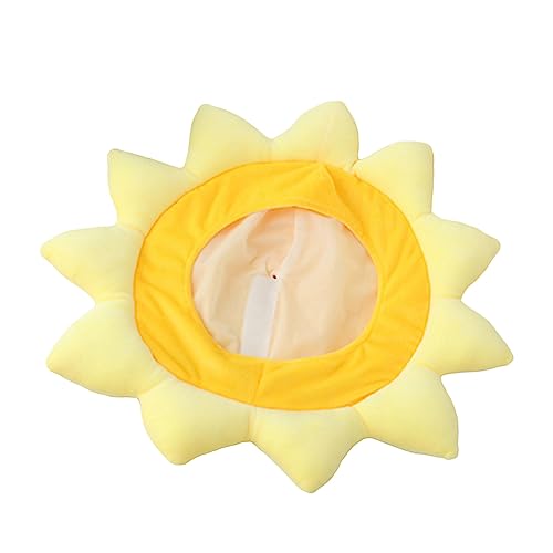 HEALEEP 1 PC Sonnenblumen Kopfbedeckung Sonnenblumen Kopfbedeckung Cartoon Lustiges Damen Party Zubehör Unisex Geformter Sonnenhut Funky Cosplay Sonnenblumenhut Albernes von HEALEEP