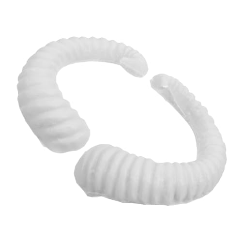 HEALEEP 1 Paar Schafhorn Stirnband Diy für Halloween Kostüme Realistische Schafe Hörner Geeignet für Cosplay und Partys Komfortable Haarschmuck Weiß von HEALEEP