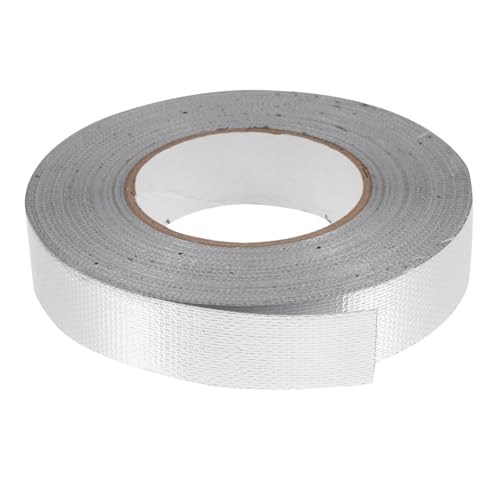 HEALEEP 1 Rolle Aluminiumfolie Klebeband Hitzebeständiges Wasserdichtes Dichtband für Reparaturen Abdichtungen und Bastelarbeiten für Hochtemperaturanwendungen von HEALEEP