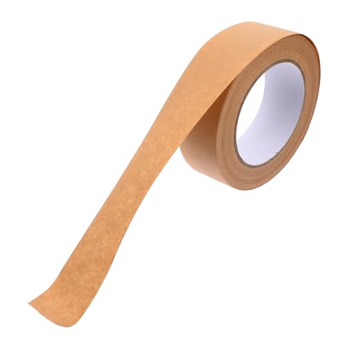 HEALEEP 1 Rolle Dichtungsband Streifen Verpackung Paket Ziehen Um Packband Zum Nachfüllen Klebeband Transparent Klebrig Versandklebeband Versandband Für Karton Kraftpapier Hellbraun von HEALEEP