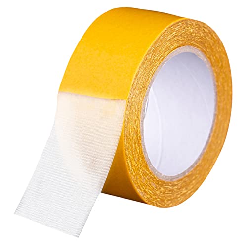 HEALEEP 1 Rolle Doppelseitiges Teppichklebeband Starkes Dünnes Klebeband für Teppiche Antirutsch Bodenbefestigung Vielseitige Anwendung Leicht zu Entfernen und Rückstandsfrei von HEALEEP