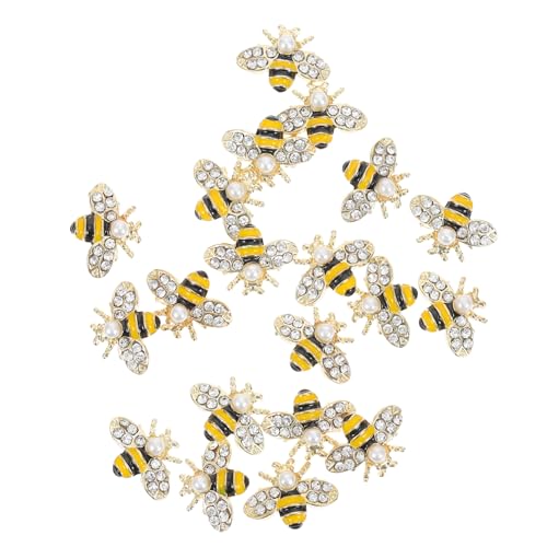 HEALEEP 1 Satz Bienenform Nagelschmuck Kreative Nageldekoration Aus Legierung Diy Nagelornamente Für Natürliche Und Künstliche Nägel Für Partys Und Besondere Anlässe 20 Stück HEALEEP 1 Satz Bienenform Nagelschmuck Kreative Nageldekoration Aus Legierung Diy Nagelornamente Für Natürliche Und Künstliche Nägel Für Partys Und Besondere Anlässe 20 Stück von HEALEEP