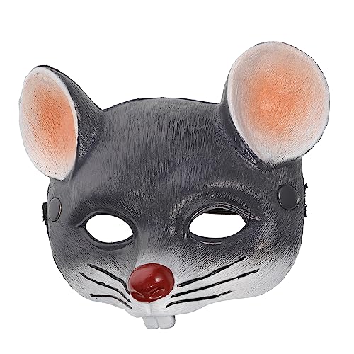 HEALEEP 1 Stück Mäusemaske Halloween Tiermasken Lustige Und Partyzubehör Für Rattengesicht DIY Maske Für Damen Ratten Halloween Maske Erwachsene Halloween Cosplay von HEALEEP