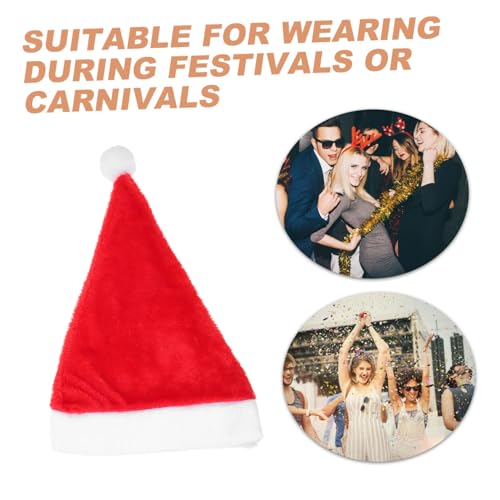 HEALEEP 1 Stück Weihnachtsmütze Requisiten Feiertagshüte Für Erwachsene Weihnachtskopfbedeckungen Weiche Plüsch Weihnachtsmütze Stoff Weihnachtsmütze Weihnachtsmützen Partyhut Erstes HEALEEP 1 Stück Weihnachtsmütze Requisiten Feiertagshüte Für Erwachsene Weihnachtskopfbedeckungen Weiche Plüsch Weihnachtsmütze Stoff Weihnachtsmütze Weihnachtsmützen Partyhut Erstes von HEALEEP