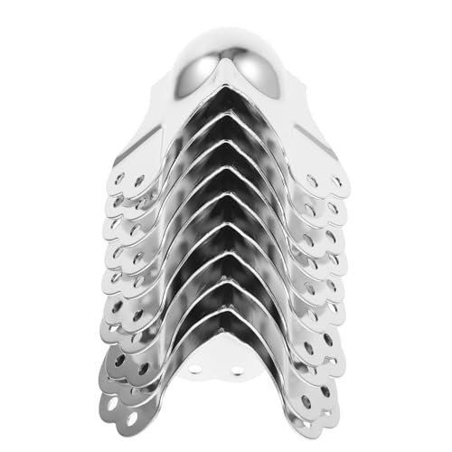 HEALEEP 10 Stück Eckenschutz Flightcase Hardware Gepäck Eckenschutz Eckenschutz Für Den Versand Kugelecken Kantenschutz Metall Eckenschutz Eisen Silber von HEALEEP